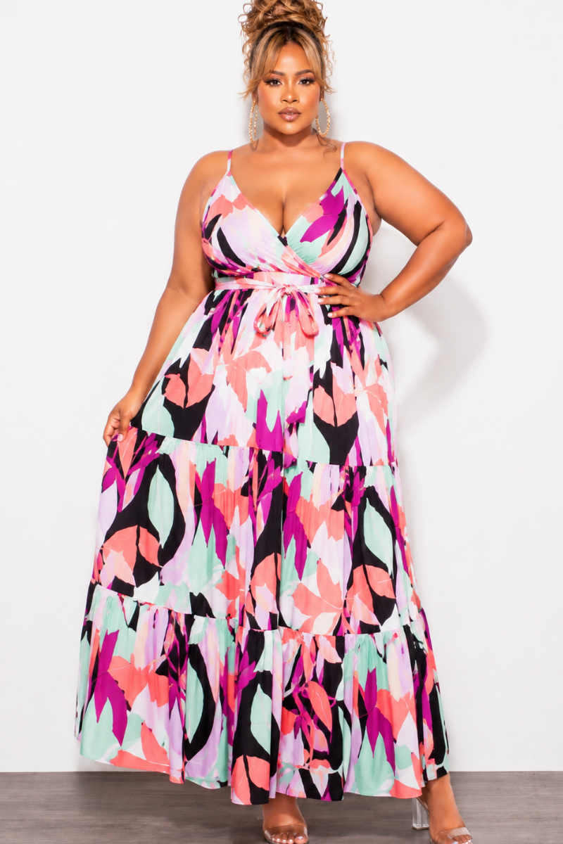 polyester and spandex maxi dresses gljltg Women's Casual Flower Print Tiered Maxi Dress with Pockets, Polyester Spandex Lightweight Breathable Summer Winter, Beach Travel Work Party