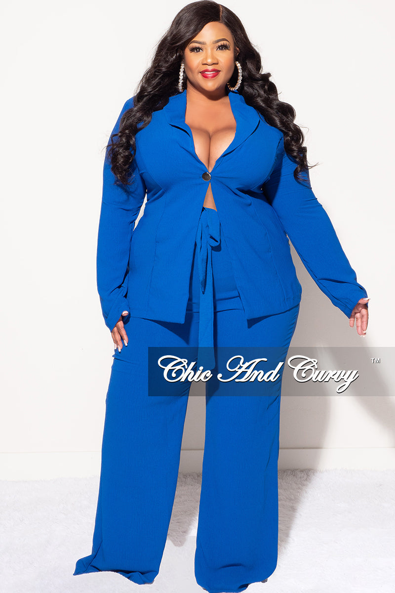 Blazer Dress Royal Blue Blazer Womens Plus Size Final Sale Plus