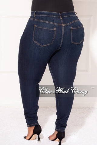 Final Sale Plus Size Jeans in Dark Denim