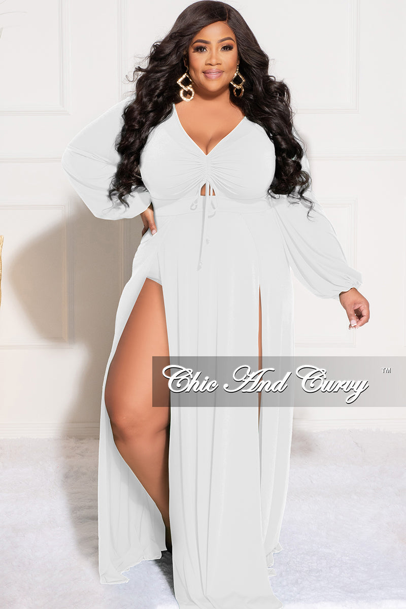 Embrace the Plus Size White Maxi Dress