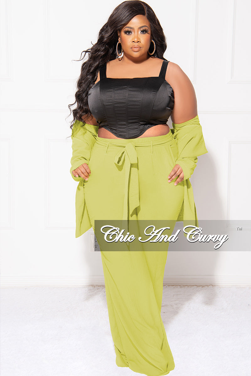 Final Sale Plus Size Satin Sleeveless Corset Top in Black – Chic