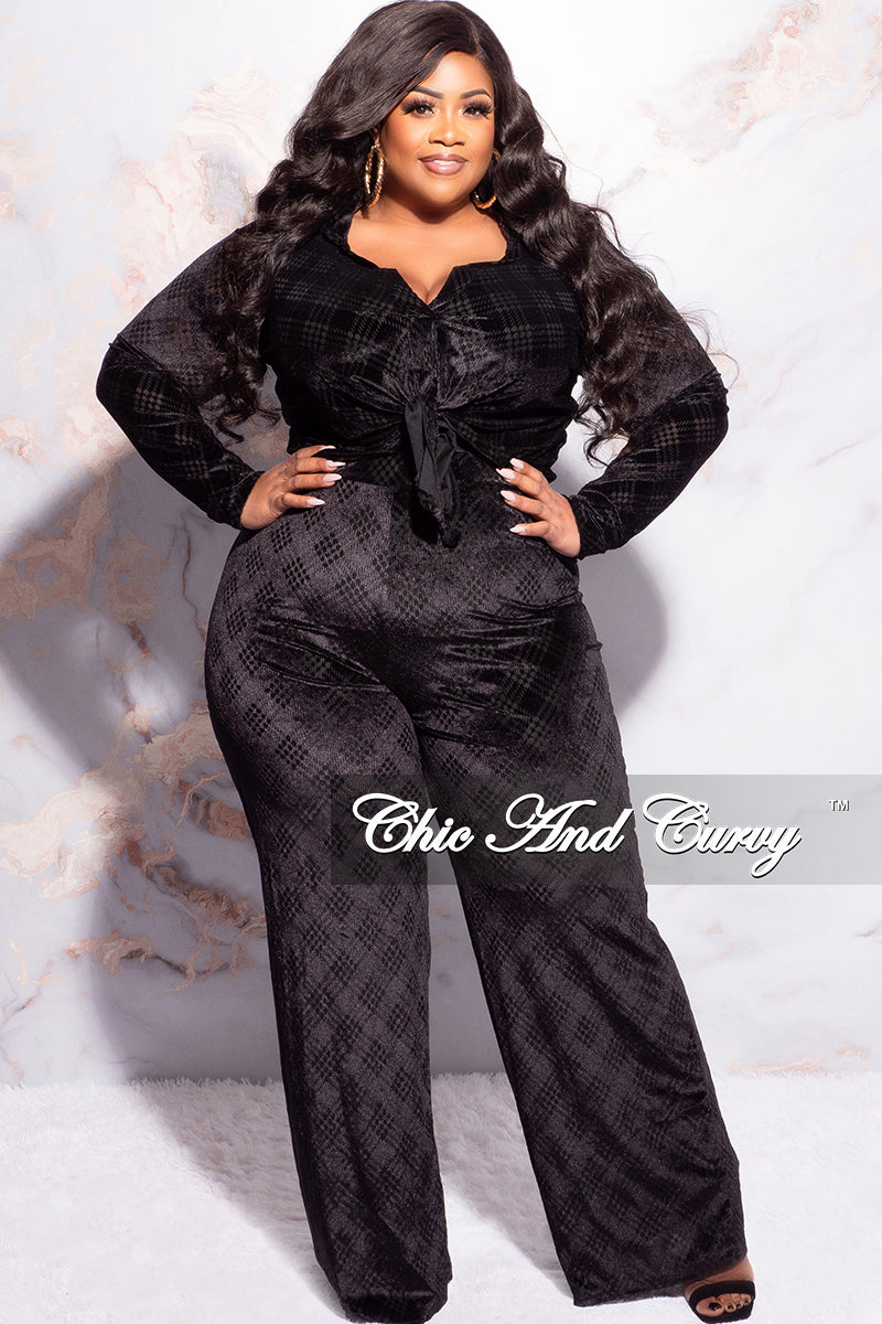 Pant Suit Black Velvet Pants Plus Size Amydus Womens Plus Size