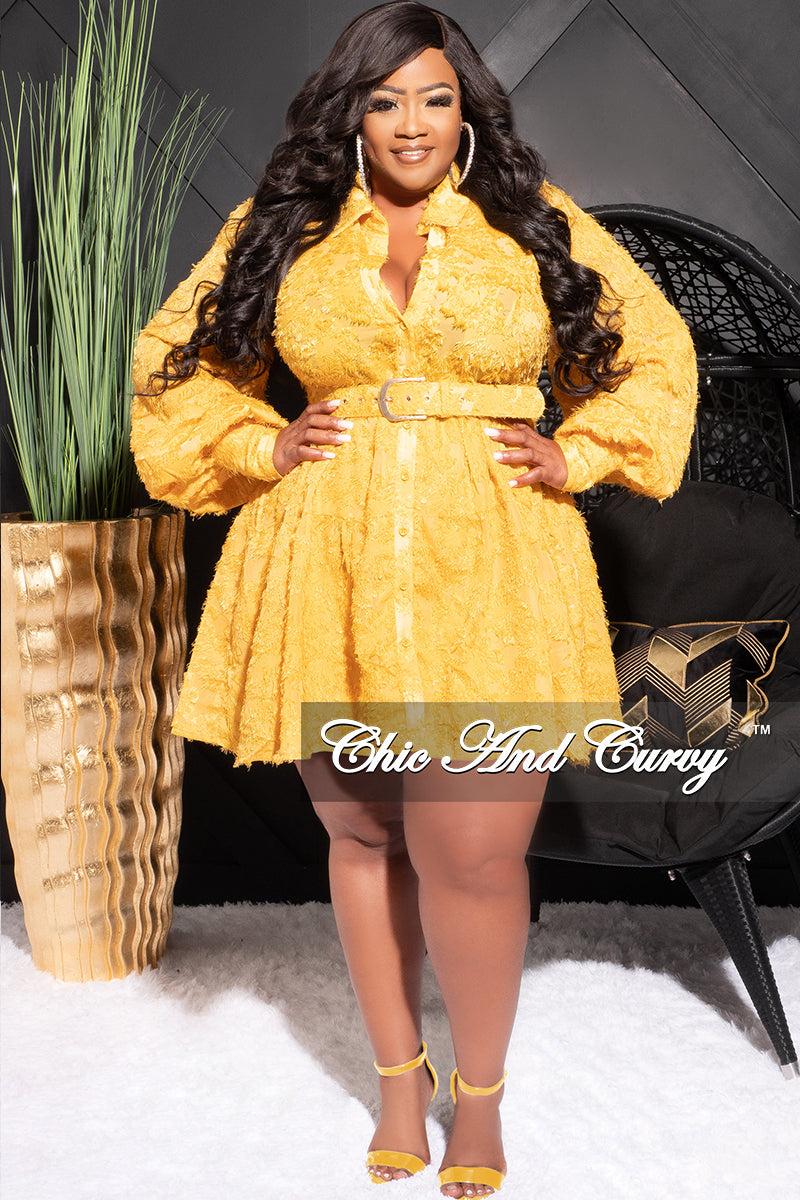 Plus size 2024 yellow lace dress