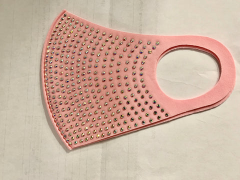Final Sale Modal Cloth Face Mask in Pink Bling Mask