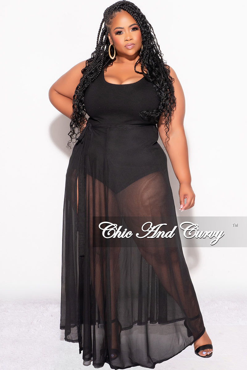 Final Sale Plus Size Thick Black Thong Bodysuit in Black Chic And Curvy Final Sale Plus Size Thick Black Thong Bodysuit in Black Chic And Curvy