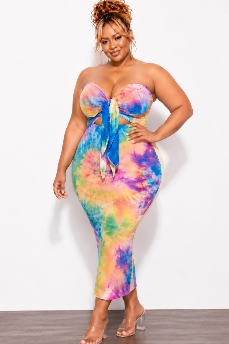 rainbow bodycon dress Final Sale Plus Size Strapless with Double Tie in Rainbo VFLTOX310 Taylor Swift in 2009 Color:M-Teal 20% Elastane.What else do