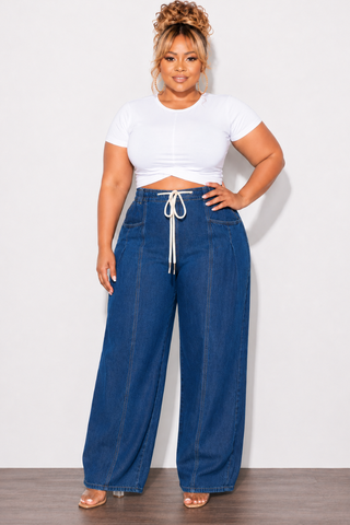 Final Sale Plus Size Loose Fit Denim Jeans