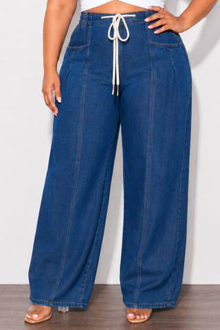 Final Sale Plus Size Loose Fit Denim Jeans