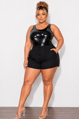 Final Sale Plus Size Bodysuit in Black