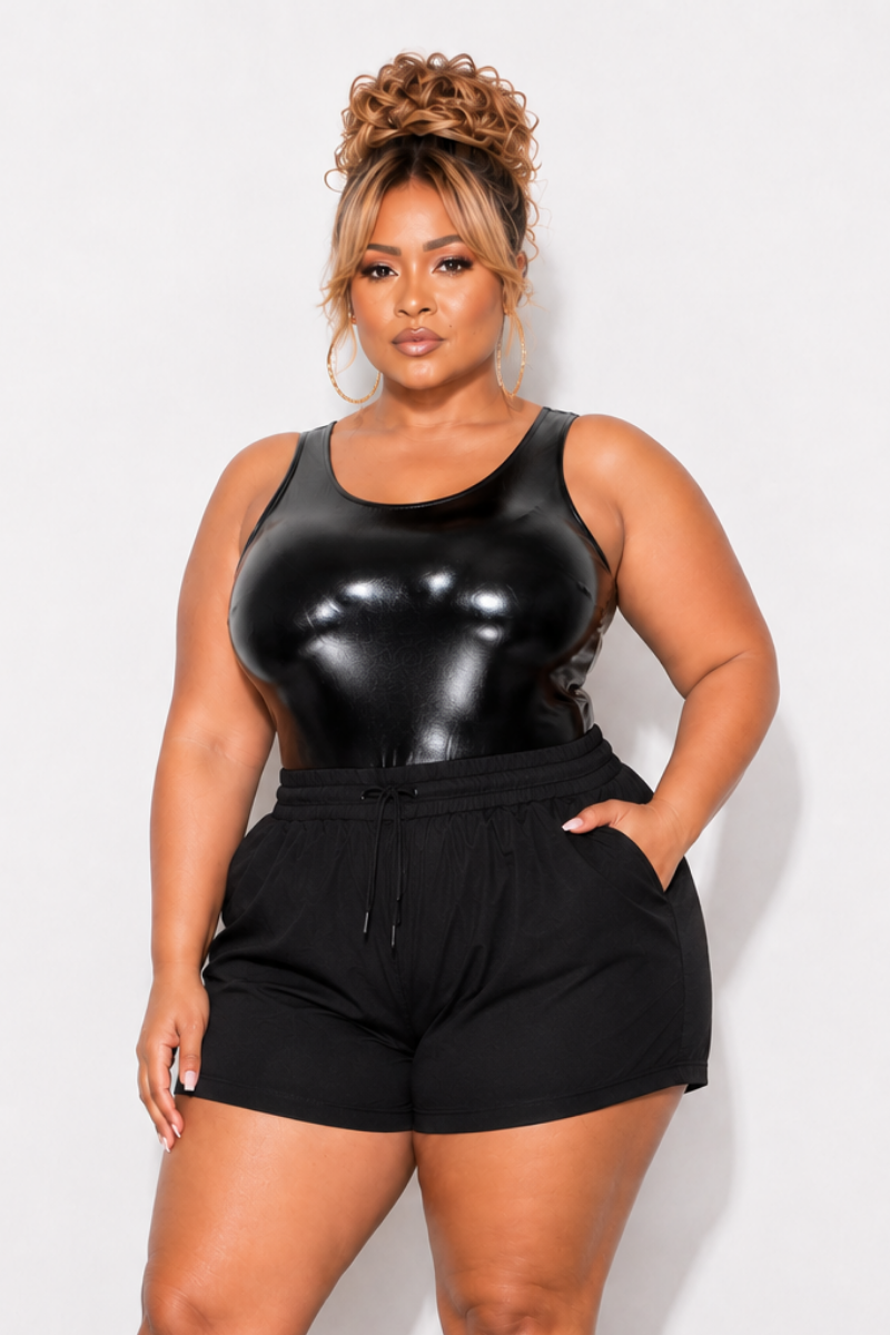 Final Sale Plus Size Bodysuit in Black