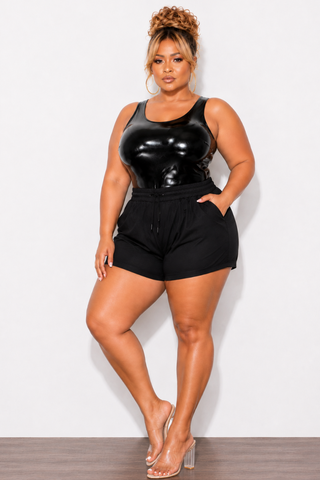 Final Sale Plus Size Bodysuit in Black
