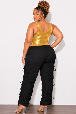 Final Sale Plus Size Bodysuit in Gold/Black