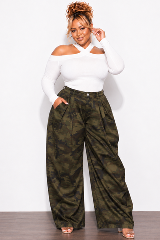 Final Sale Plus Size Off The Shoulder Sweater in Off White