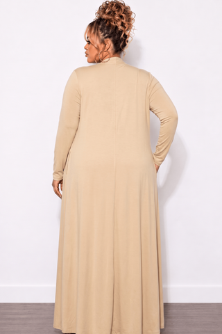 Final Sale Plus Size Duster Cream