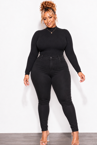 Final Sale Plus Size “Lifting “ Jeans in Black