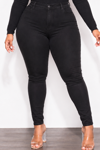 Final Sale Plus Size “Lifting “ Jeans in Black