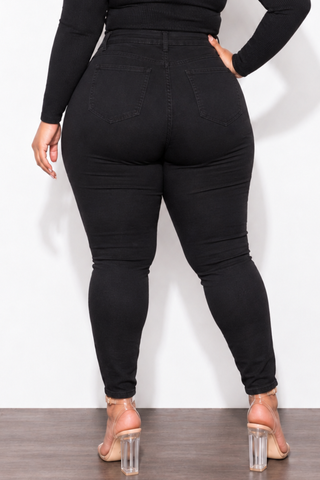 Final Sale Plus Size “Lifting “ Jeans in Black