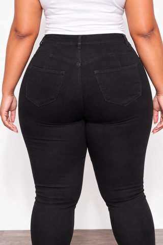 Final Sale Plus Size “Lifting “ Jeans in Black