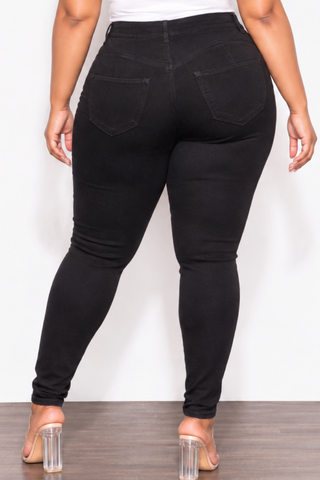 Final Sale Plus Size “Lifting “ Jeans in Black