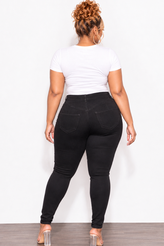 Final Sale Plus Size “Lifting “ Jeans in Black