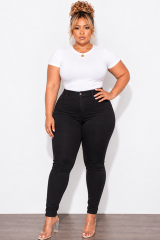 Final Sale Plus Size “Lifting “ Jeans in Black