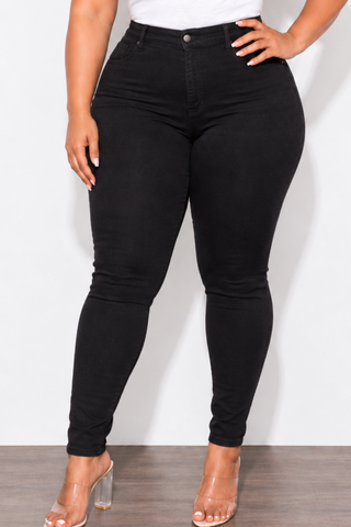 Final Sale Plus Size “Lifting “ Jeans in Black