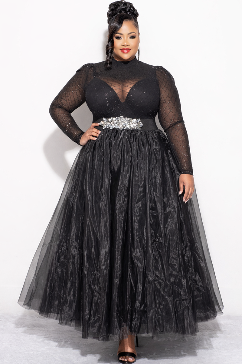 Large Tutu Final Sale Plus Size Maxi Tulle Tutu Skirt in Black (SKIRT ONLY) – Chic ...