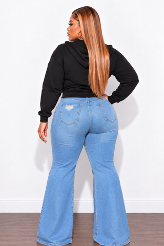 Final Sale Plus Size Jacket with Silver Grommets in Black (Jacket Only)