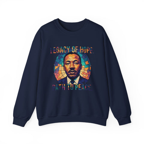 Legacy Of Hope Crewneck Sweatshirt | Stained Glass Tribute Design