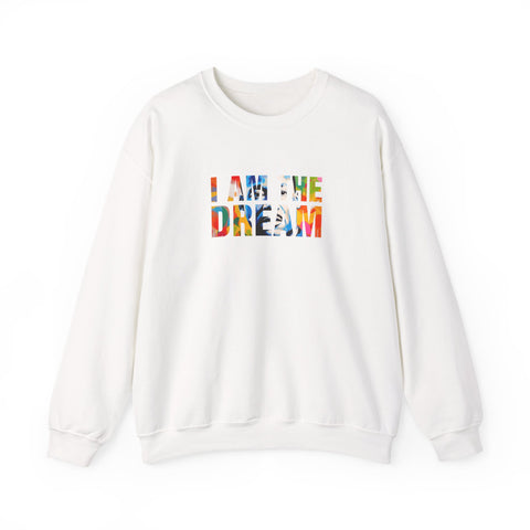 I Am The Dream Crewneck Sweatshirt | Bold Letter Portrait Design