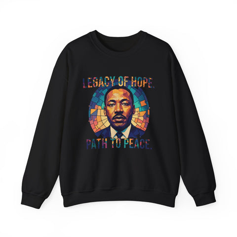 Legacy Of Hope Crewneck Sweatshirt | Stained Glass Tribute Design