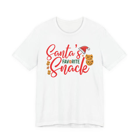 Santa's Favorite Snack T-Shirt | Christmas Cookie Graphic Tee