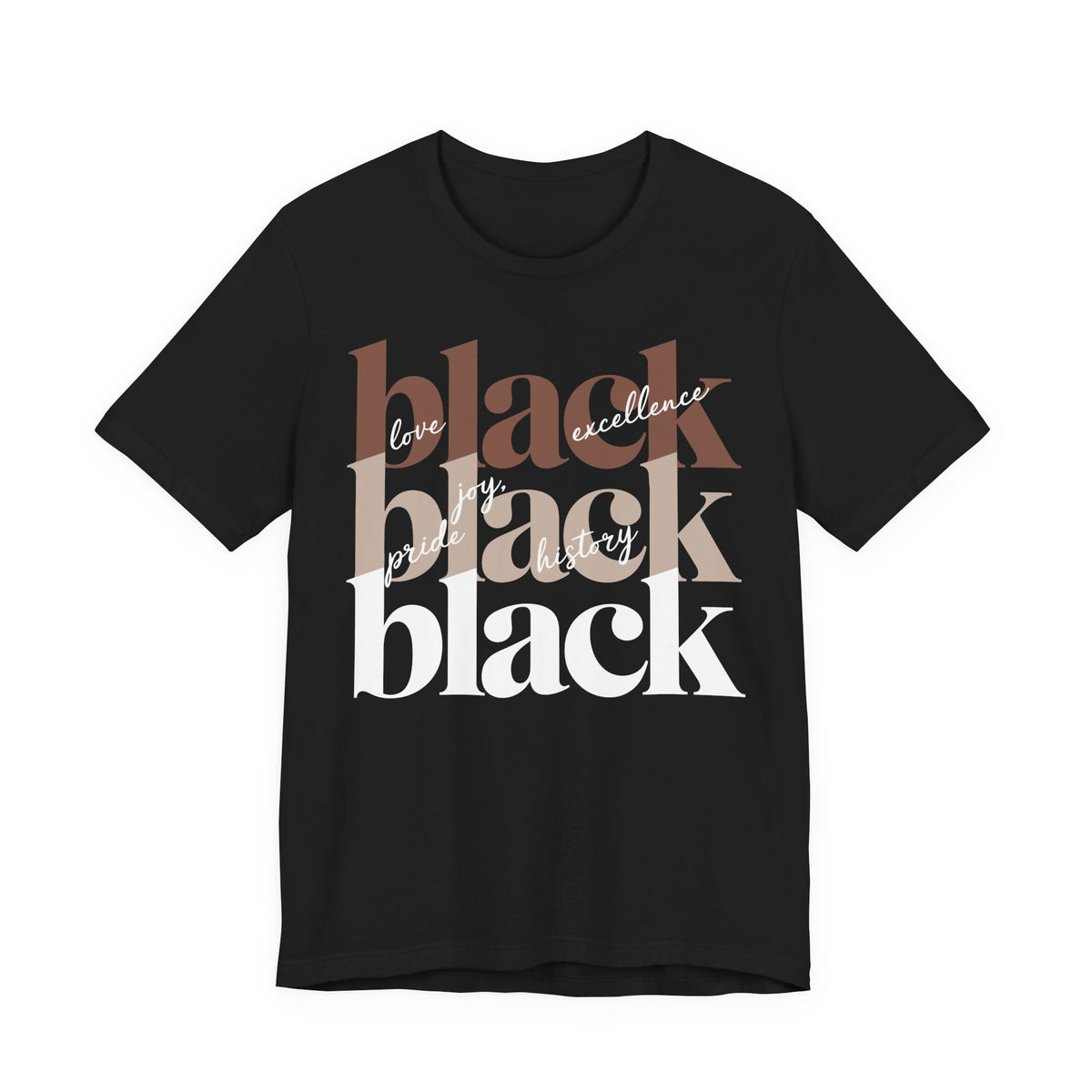 Black Is Joy Tee | Minimalist Typography Celebration Shirt