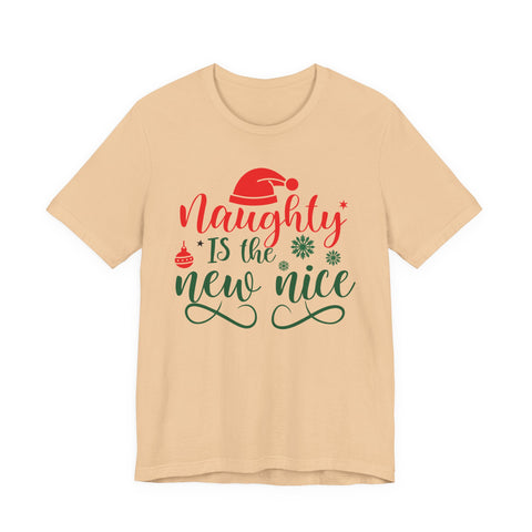 Naughty Is The New Nice T-Shirt | Christmas holiday typography tee