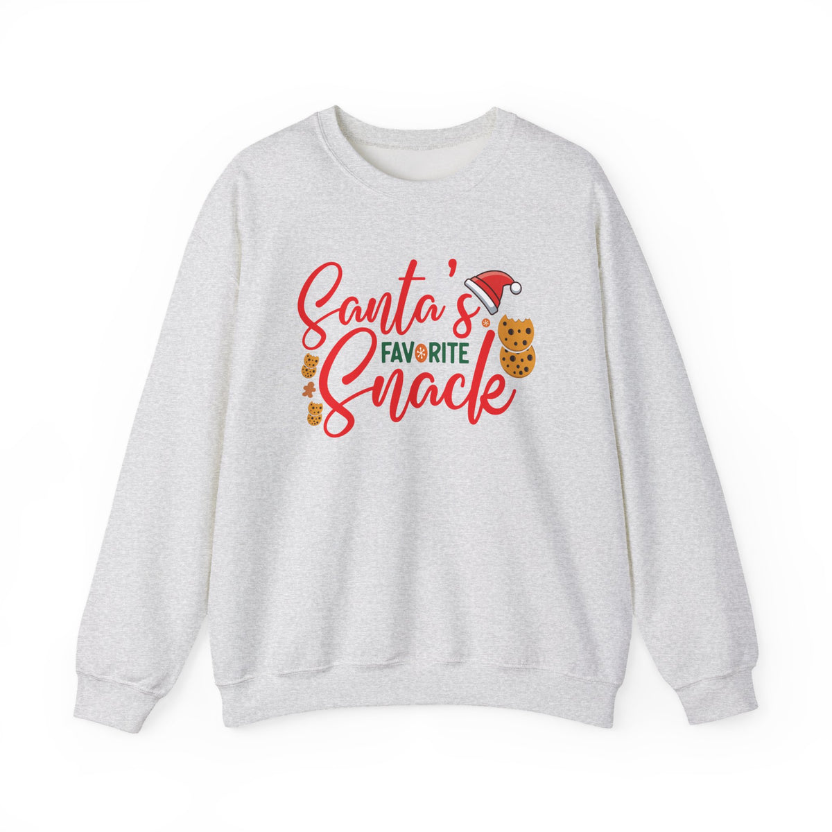 Santa's Favorite Snack crewneck, Christmas cookie sweatshirt | holiday sweater