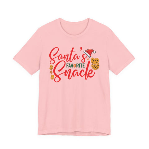 Santa's Favorite Snack T-Shirt | Christmas Cookie Graphic Tee