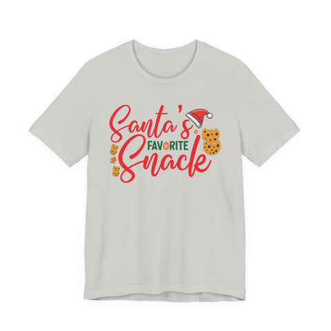 Santa's Favorite Snack T-Shirt | Christmas Cookie Graphic Tee