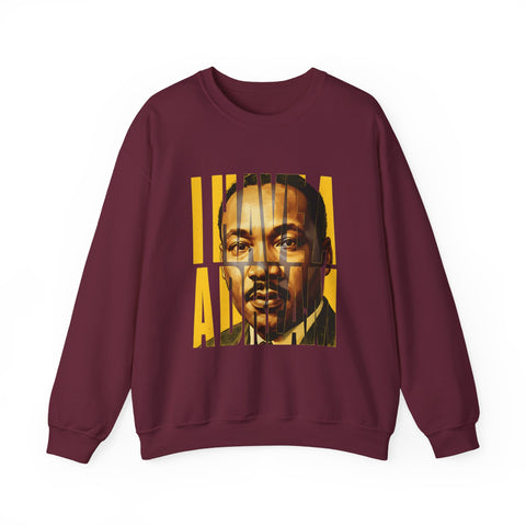 I Have A Dream Crewneck Sweatshirt | Classic Letter Portrait Design