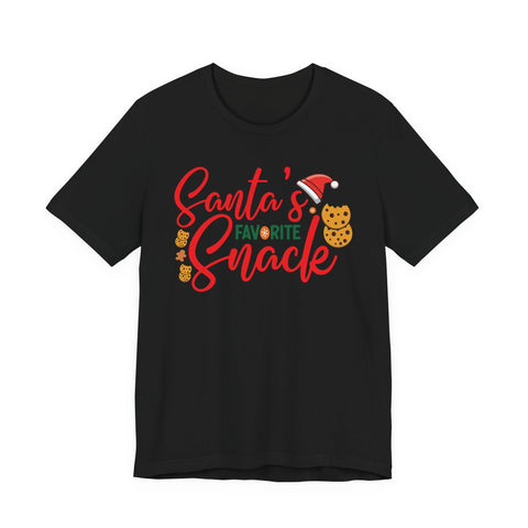 Santa's Favorite Snack T-Shirt | Christmas Cookie Graphic Tee