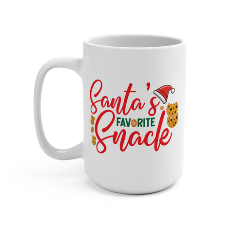 Santa's Favorite Snack Mug 15 OZ