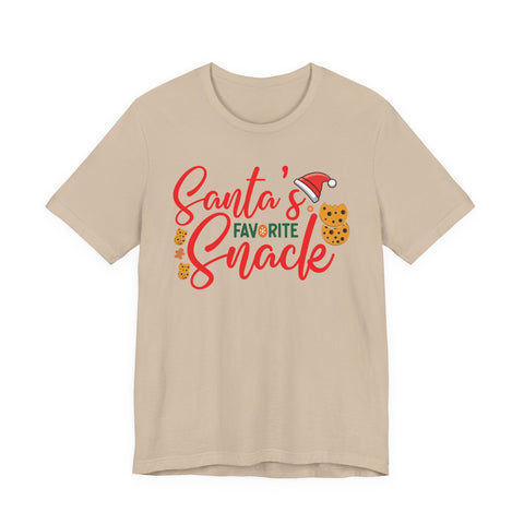 Santa's Favorite Snack T-Shirt | Christmas Cookie Graphic Tee