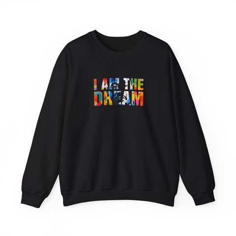 I Am The Dream Crewneck Sweatshirt | Bold Letter Portrait Design