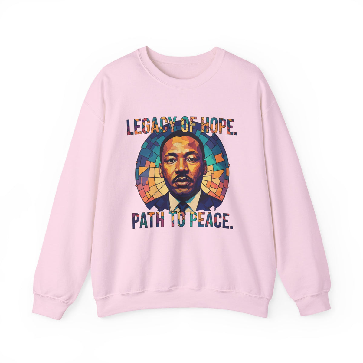 Legacy Of Hope Crewneck Sweatshirt | Stained Glass Tribute Design