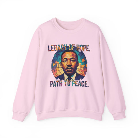 Legacy Of Hope Crewneck Sweatshirt | Stained Glass Tribute Design