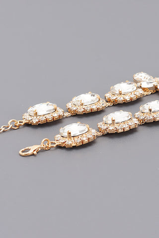 Final Sale Multi Stone Necklace Set in Gold