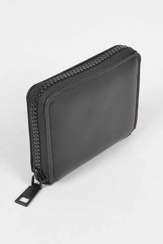 Final Sale Plus Size Faux Leather Fanny Pack Chain Belt in Black