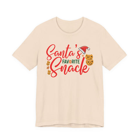 Santa's Favorite Snack T-Shirt | Christmas Cookie Graphic Tee