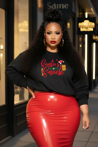 Santa's Favorite Snack crewneck, Christmas cookie sweatshirt | holiday sweater