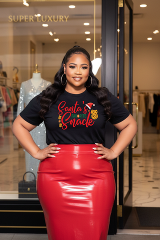 Santa's Favorite Snack T-Shirt | Christmas Cookie Graphic Tee