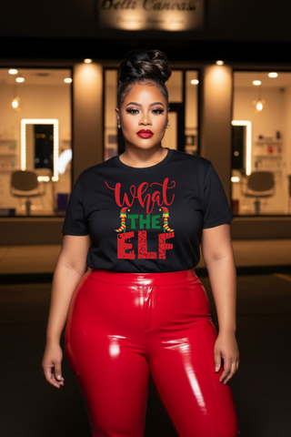 What The Elf T-Shirt | Christmas Elf Holiday Tee